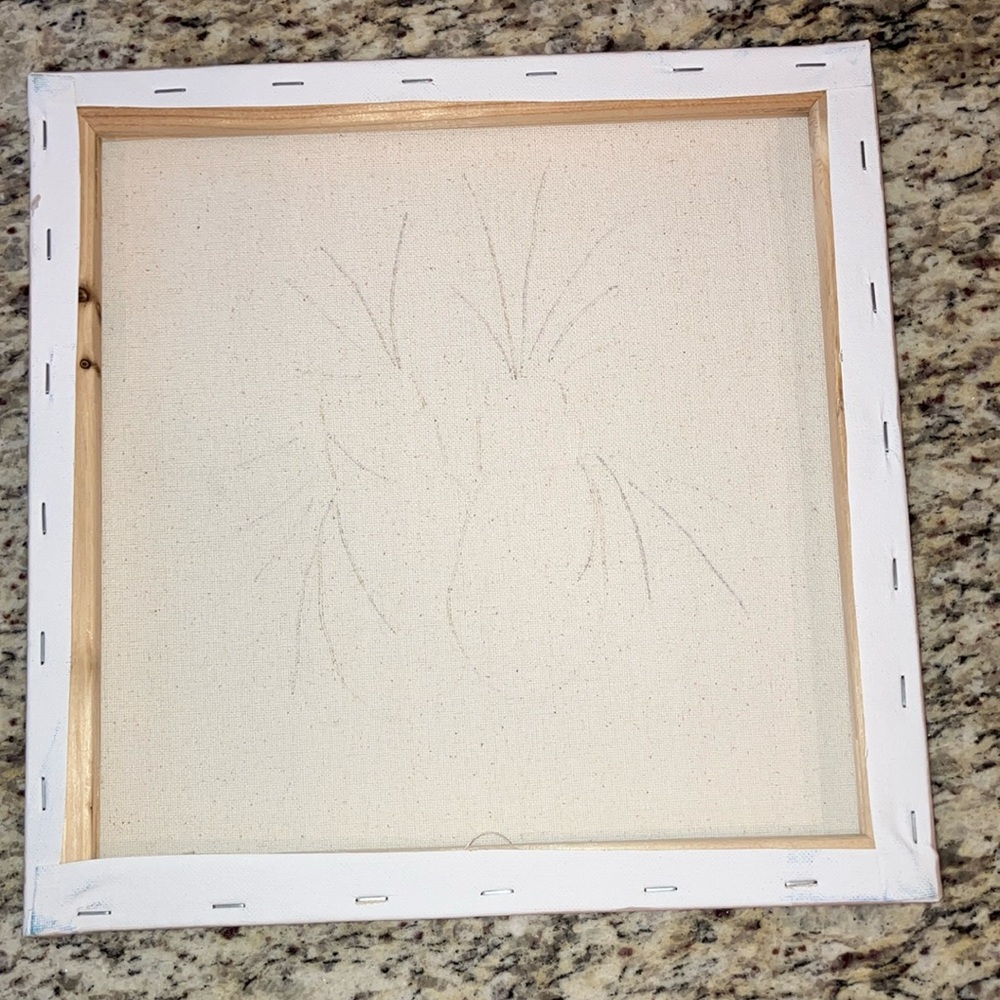 Handmade Winter Mittens & Pine Branches Painting 12”x12” Canvas Signed Art - Picture 3 of 4